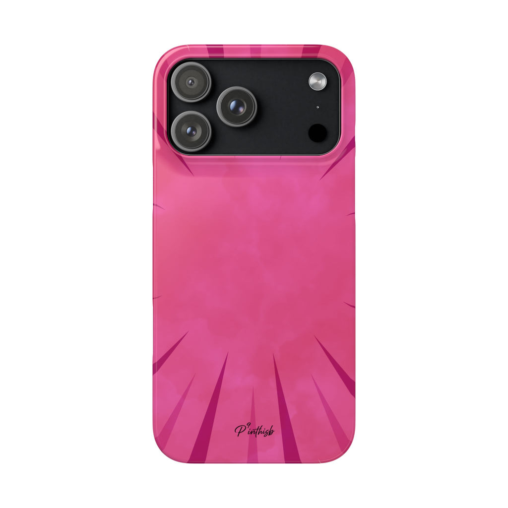 Pink Burst Snap Phone Case