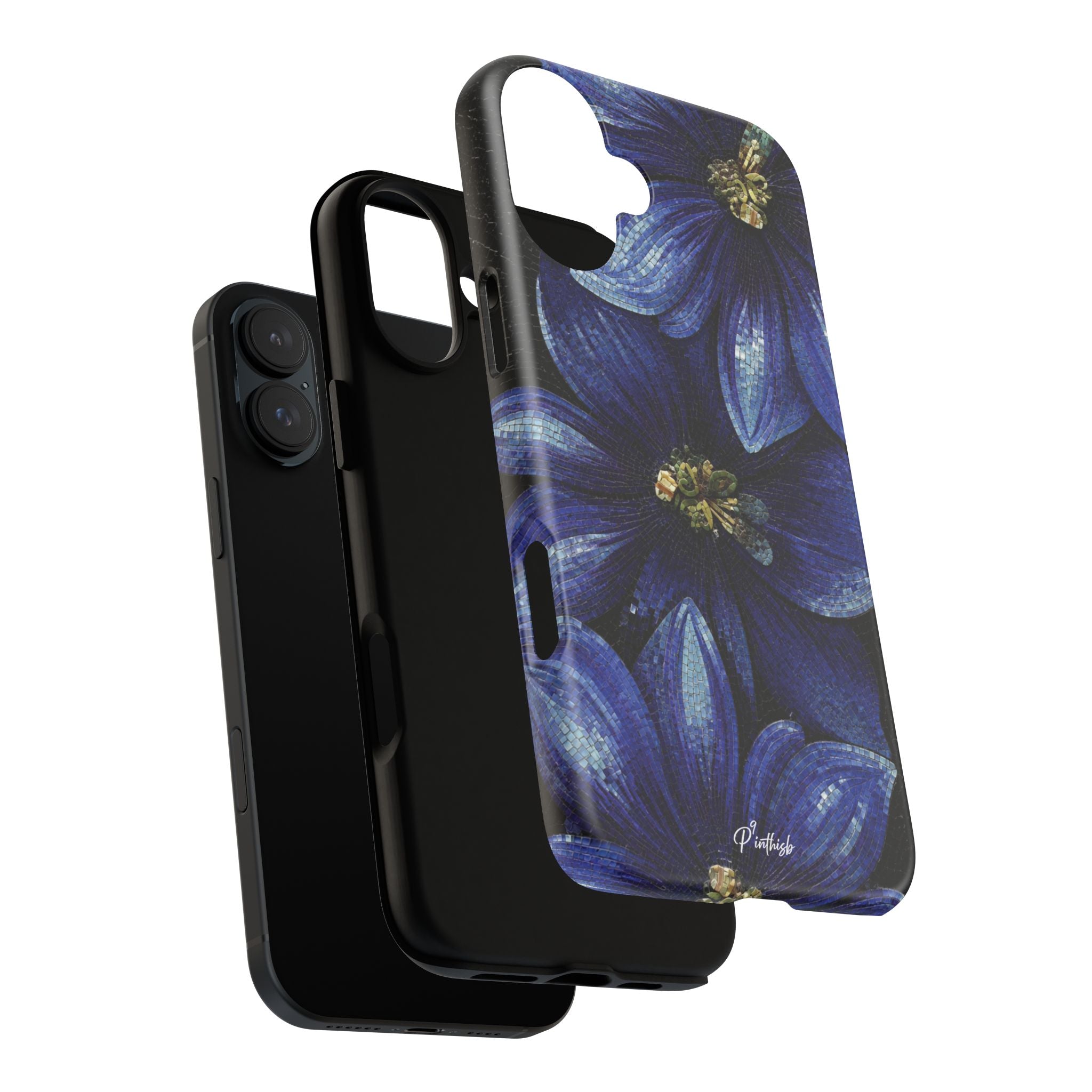 Blue Floral Tough Case