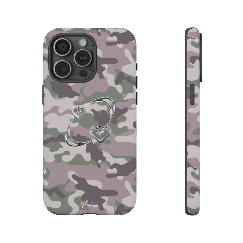 Camouflage Heart Tough Phone Case
