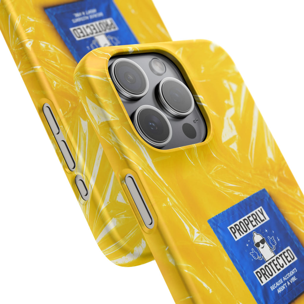 "Properly Protected" Graphic Snap Phone Case