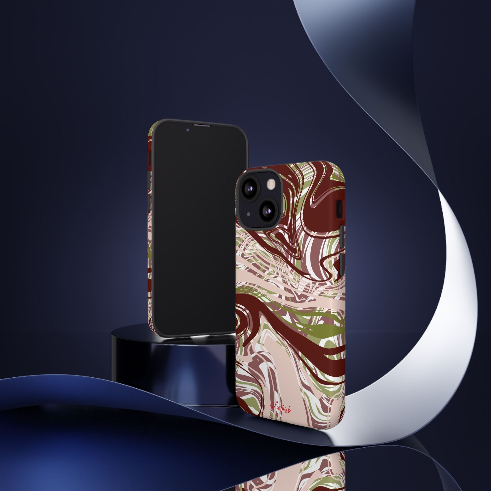 Abstract Marbled Tough Phone Case