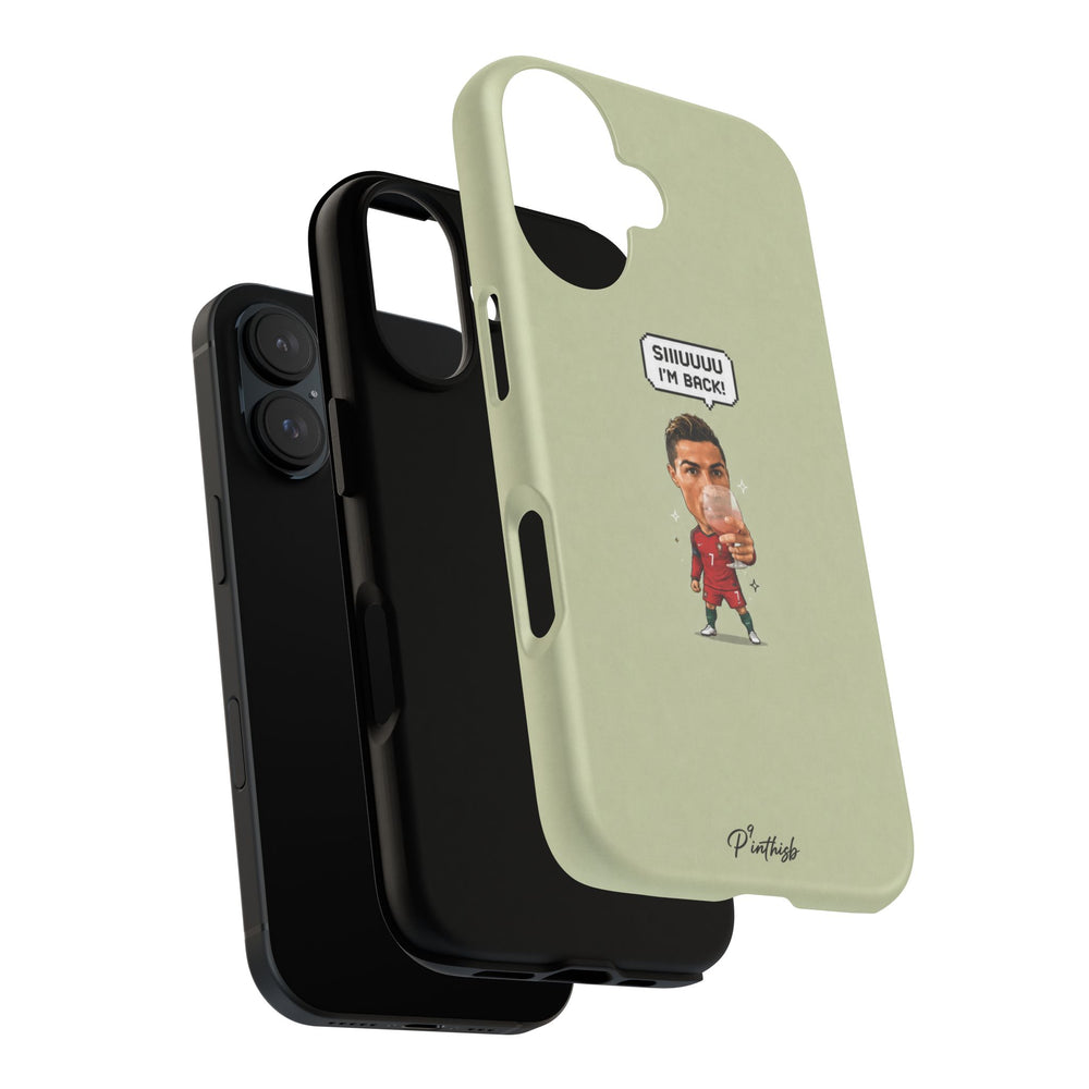 "SIIUUU, I'M BACK" CR7 Tough Phone Case