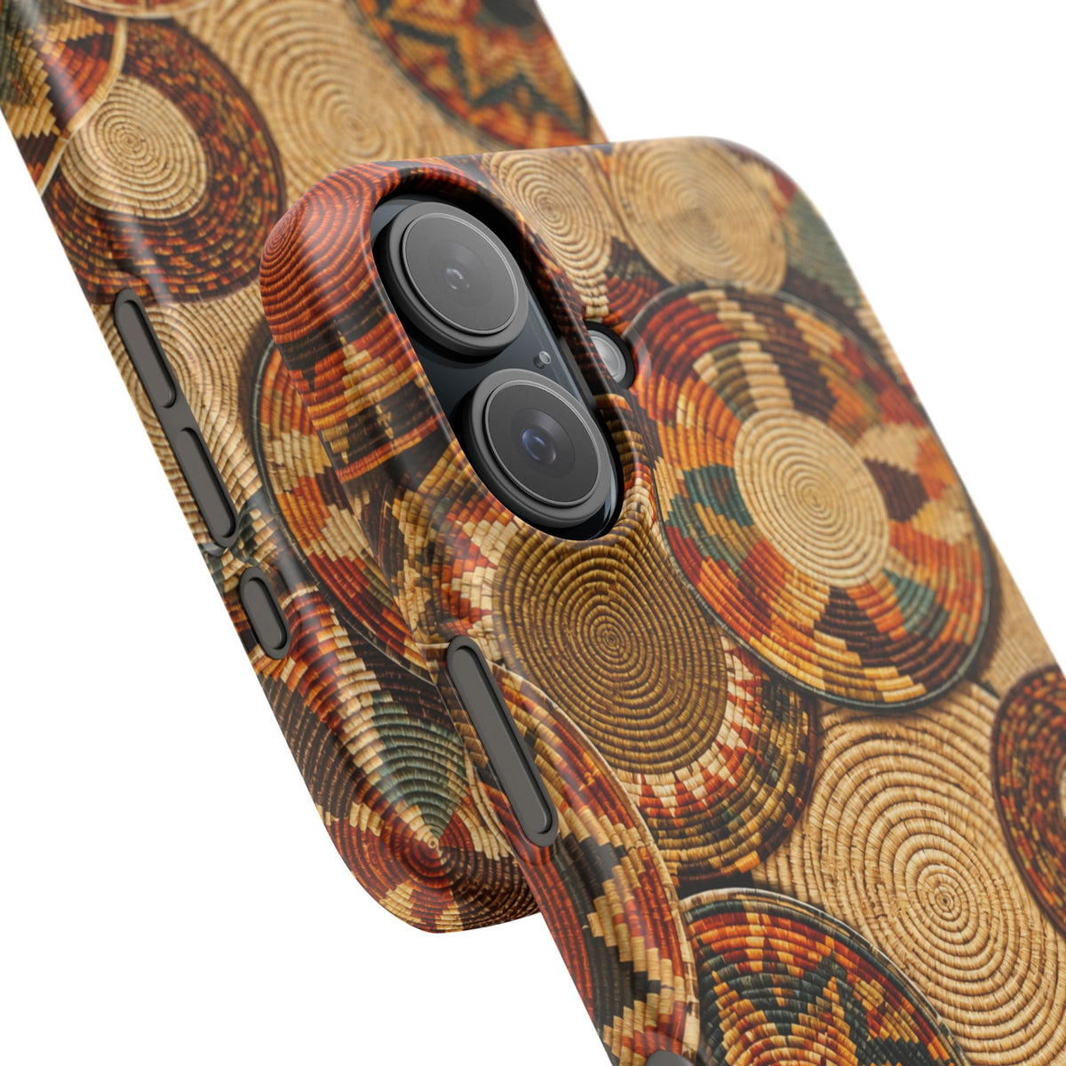 Bohemian Woven Basket Pattern Snap Case