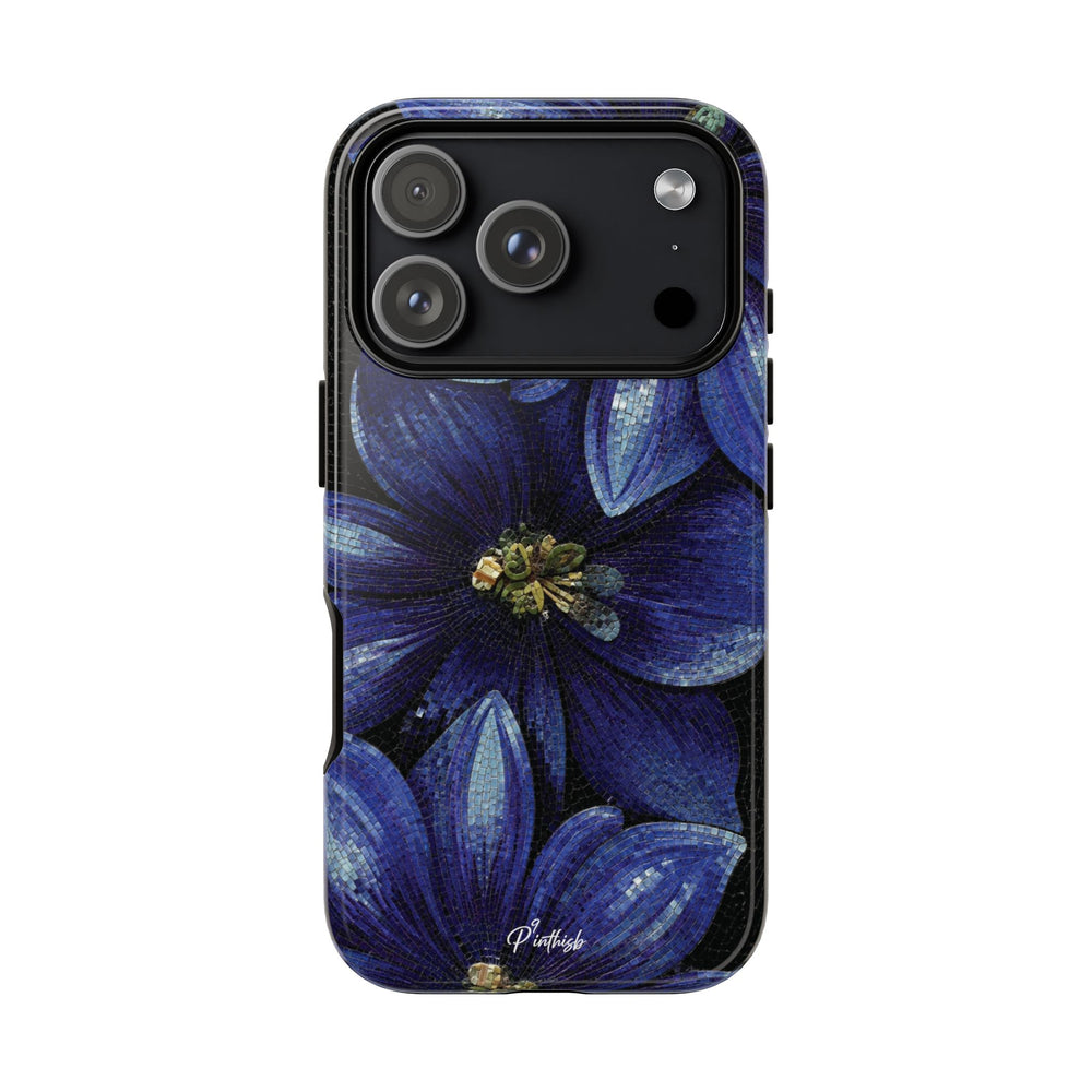 Blue Floral Tough Case