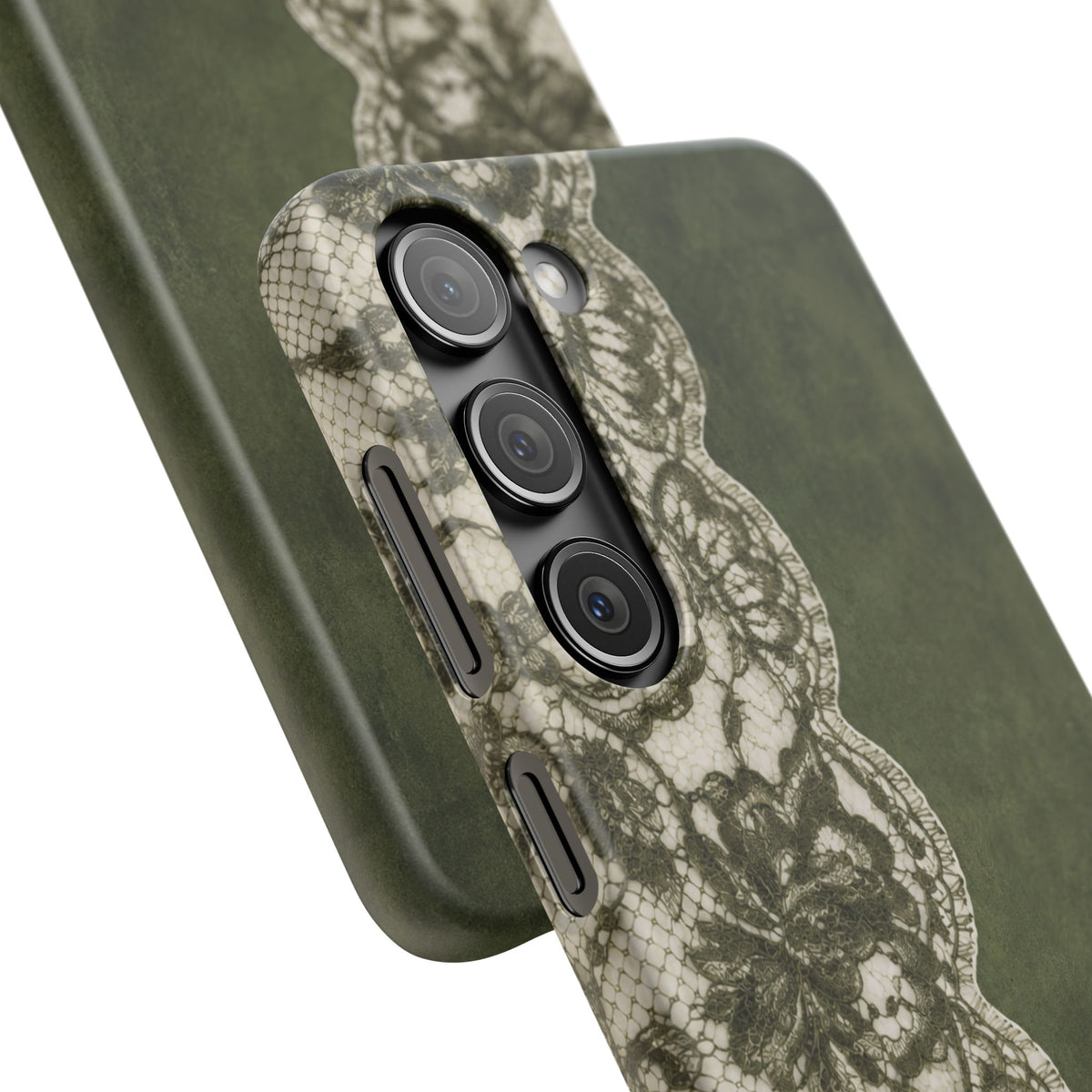 Olive Lace Snap Case
