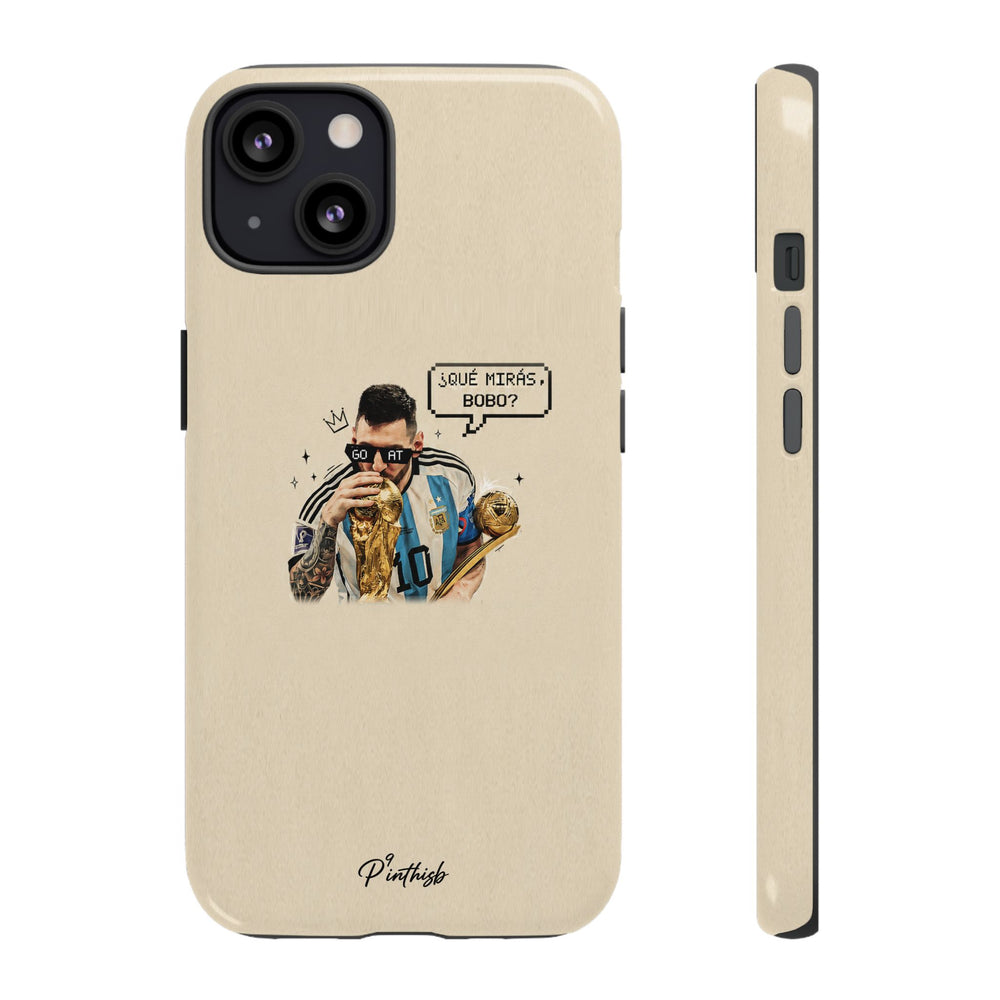 "G.O.A.T" Messi Tough Phone Case