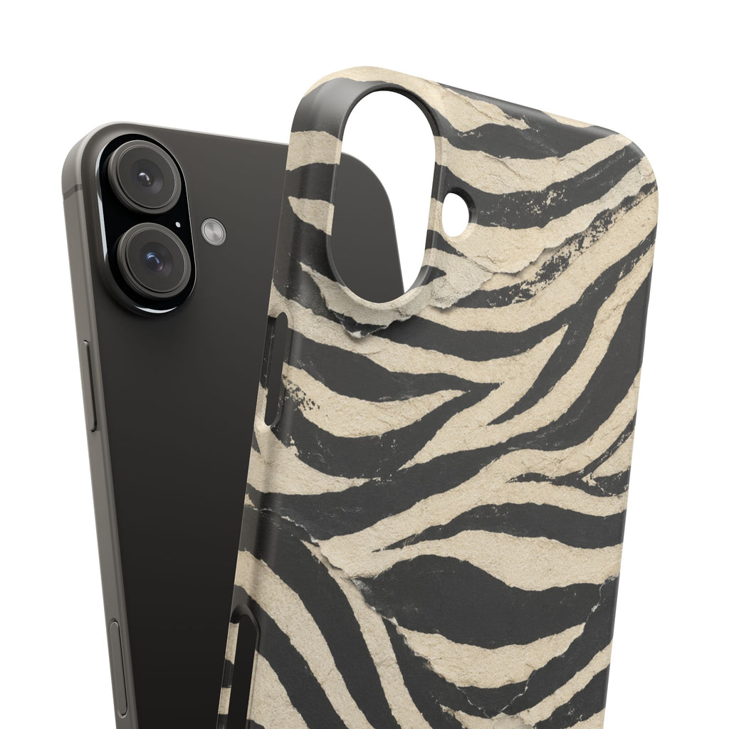 Wavy Peach & Mauve Snap Case