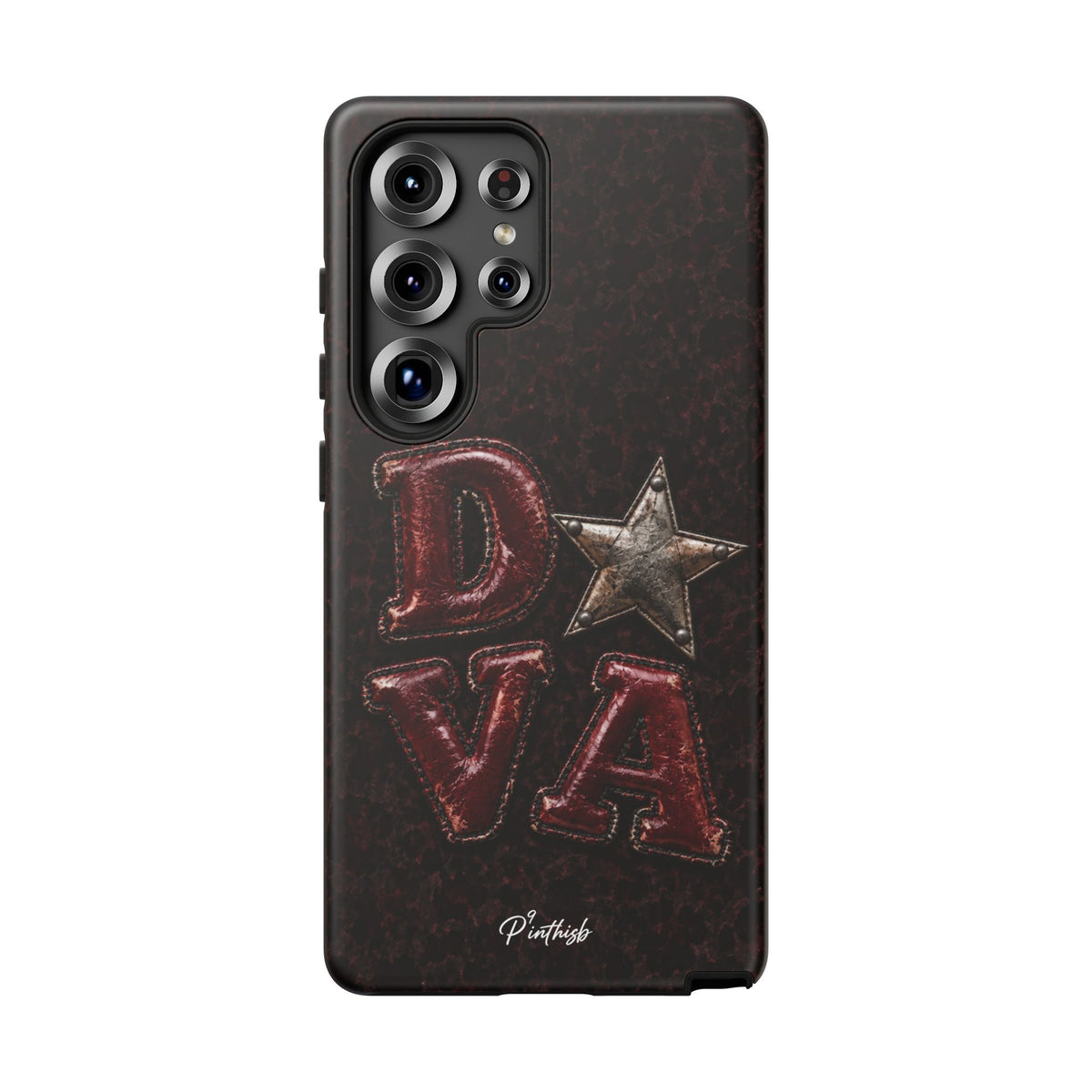 Geometric Blue Diamond Tough Phone Case