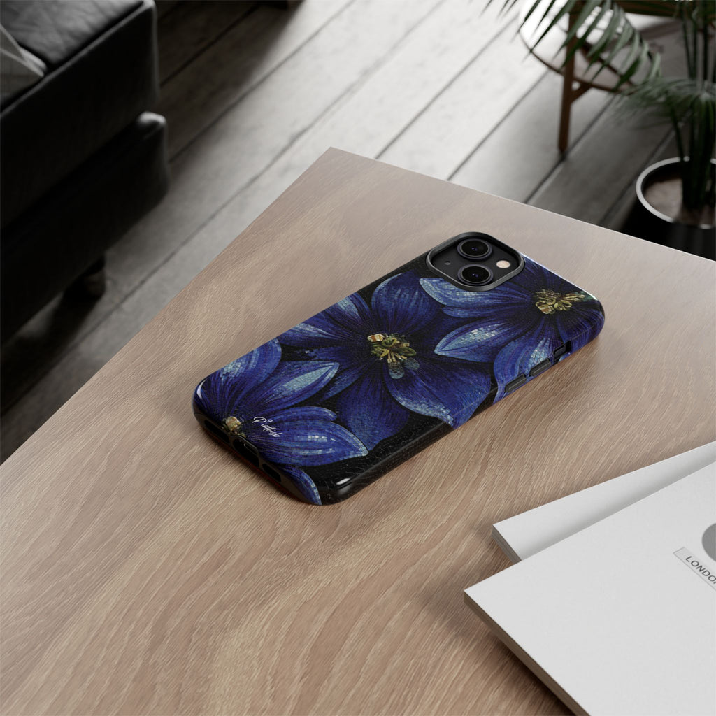 Blue Floral Tough Case