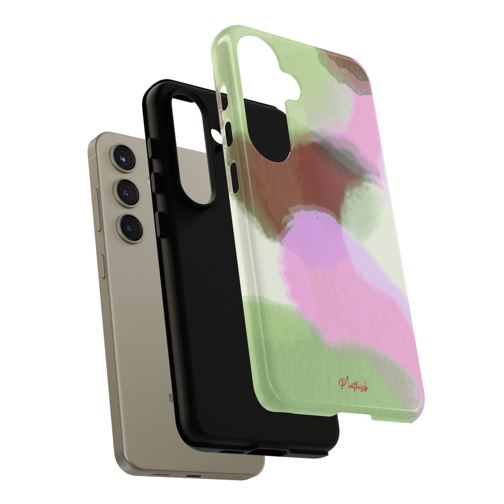 Abstract Pastel Camouflage Tough Phone Case