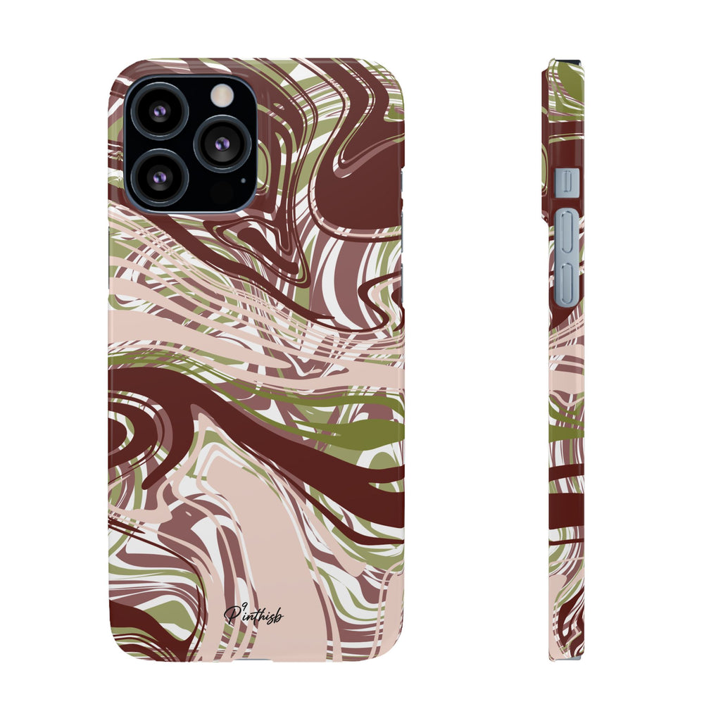 Abstract Marbled Snap Phone Case