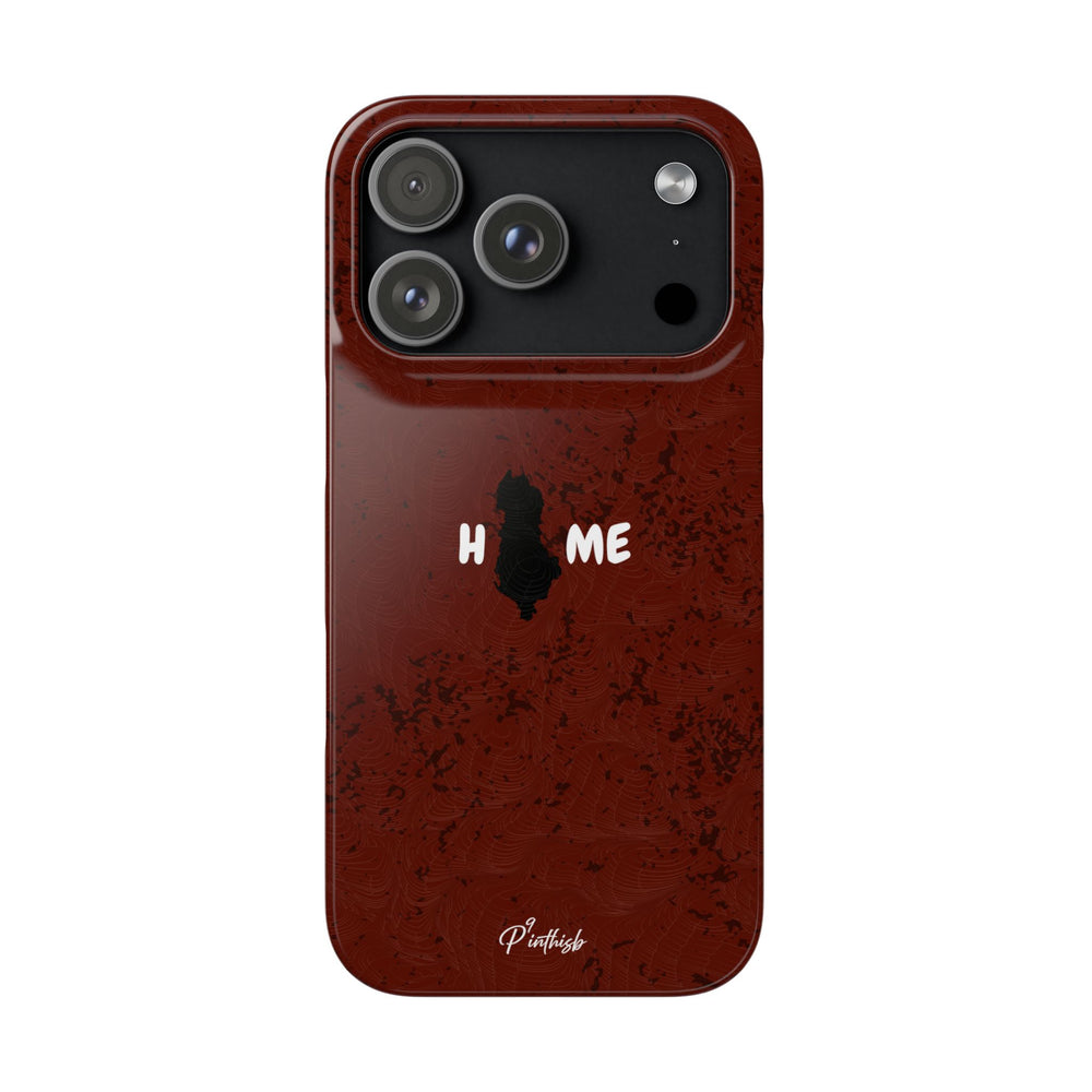 "HOME" Albania Snap Case