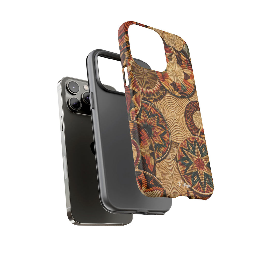 Bohemian Woven Basket Pattern Tough Case