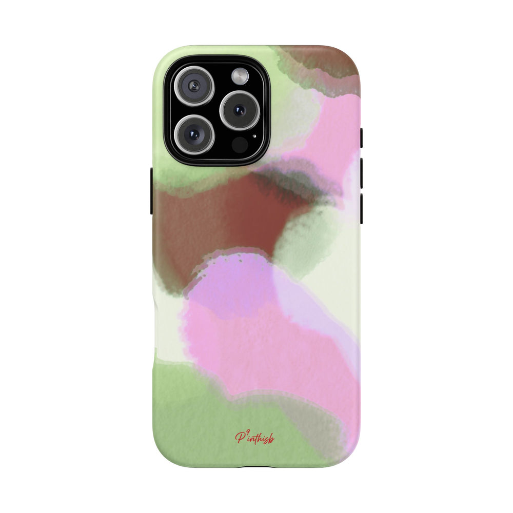 Abstract Pastel Camouflage Tough Phone Case