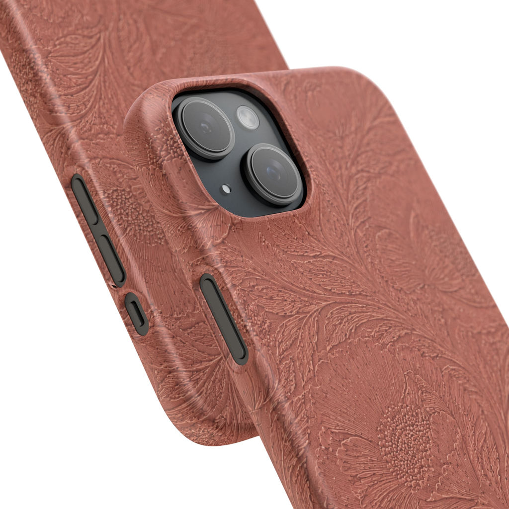 Embossed Floral Snap Case