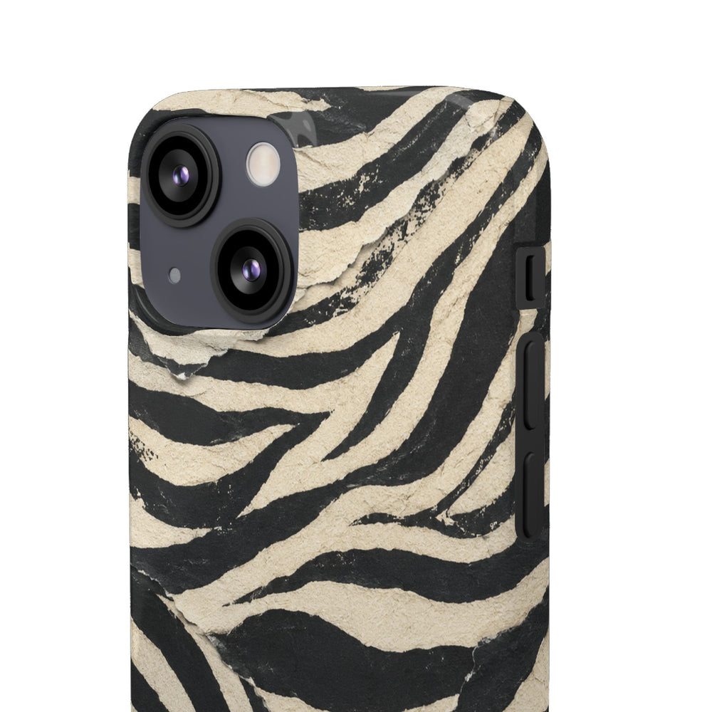 Wavy Peach & Mauve Snap Case