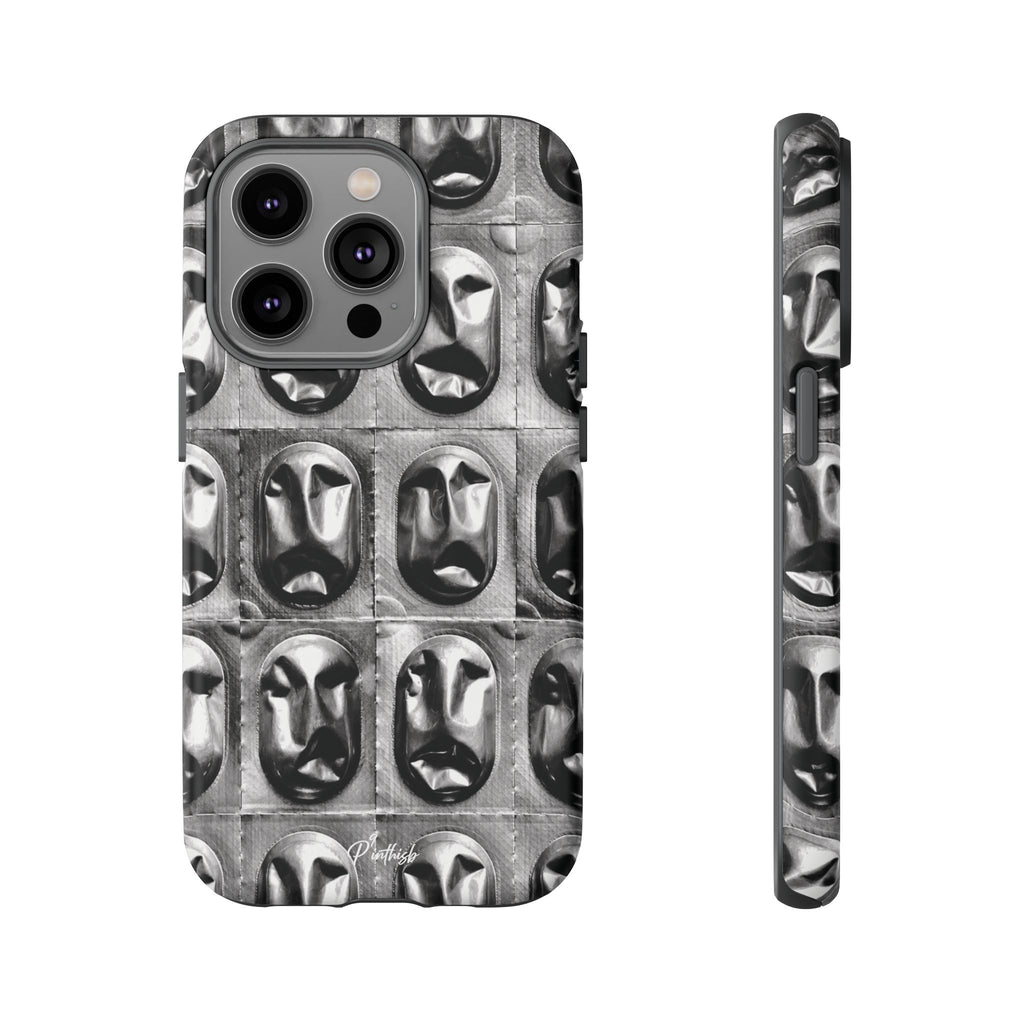 Metallic Mask Grid Tough Case