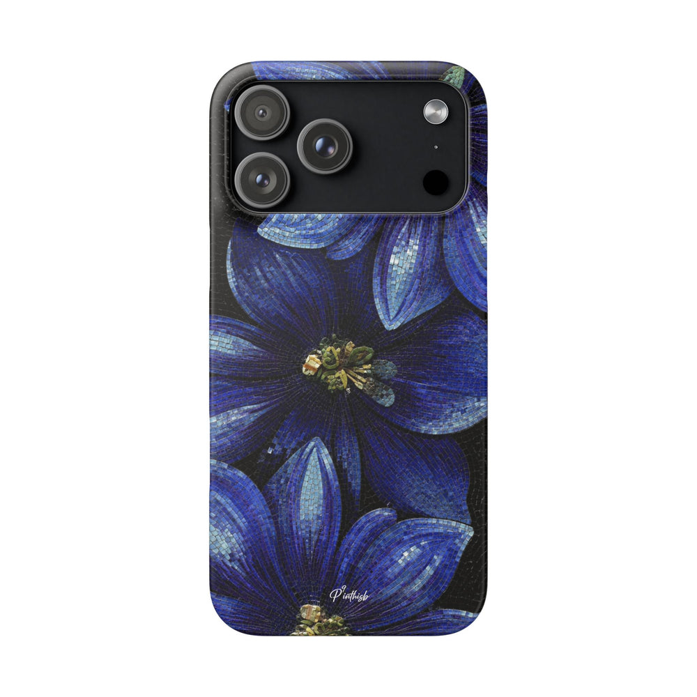 Blue Floral Snap Case