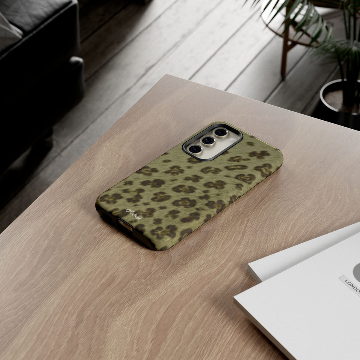 Olive Leopard Print Tough Case