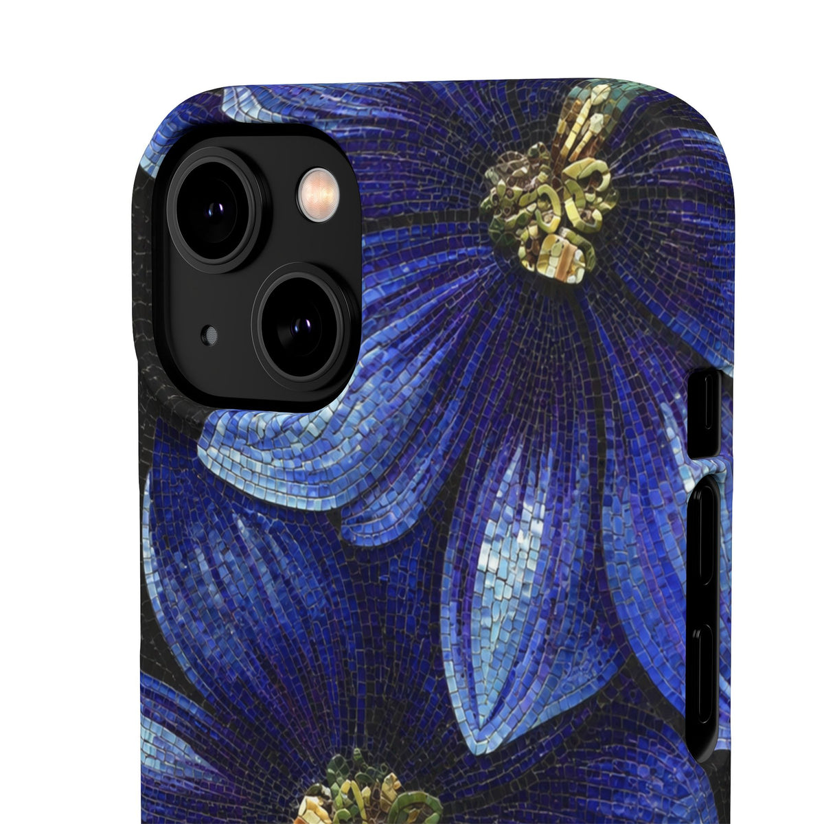 Blue Floral Snap Case