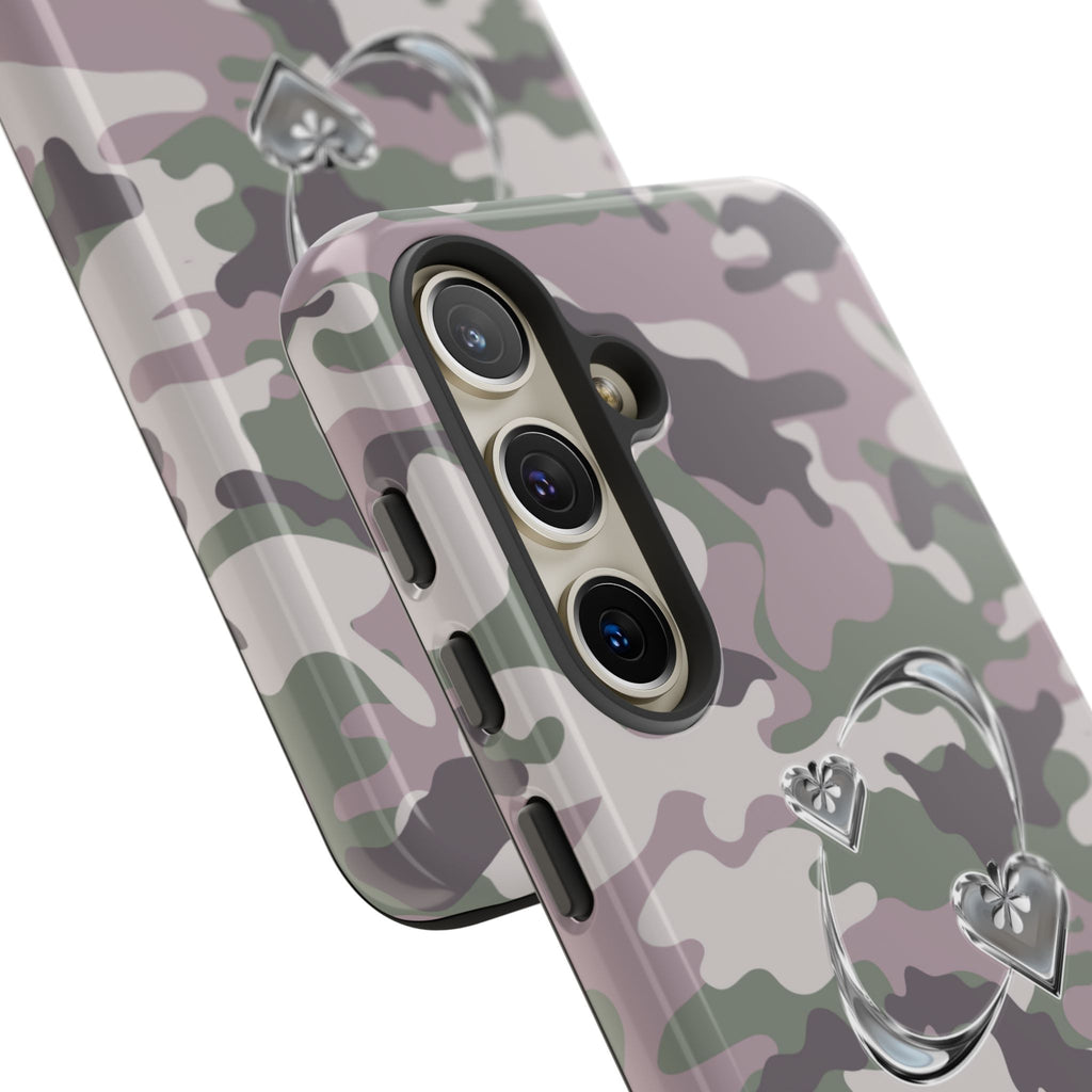 Camouflage Heart Tough Phone Case