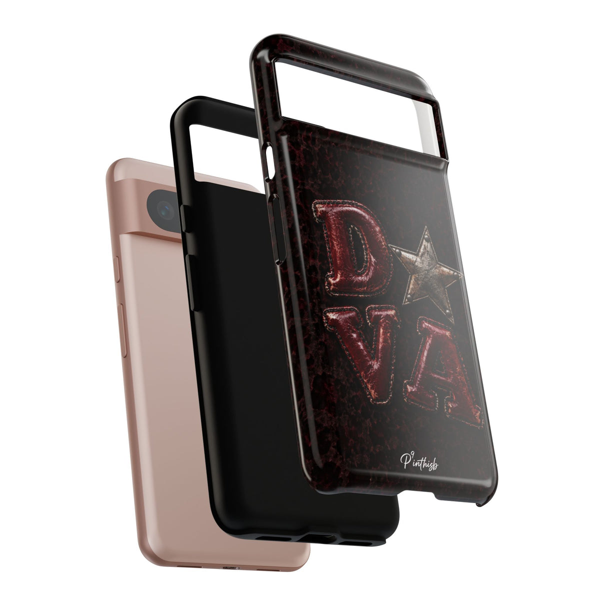 Geometric Blue Diamond Tough Phone Case