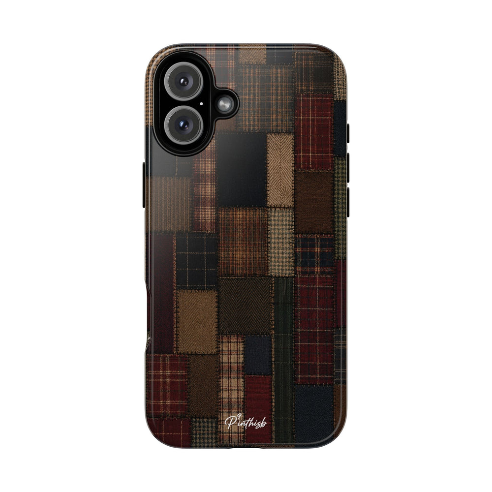 Plaid Patchwork Tough Phone Case