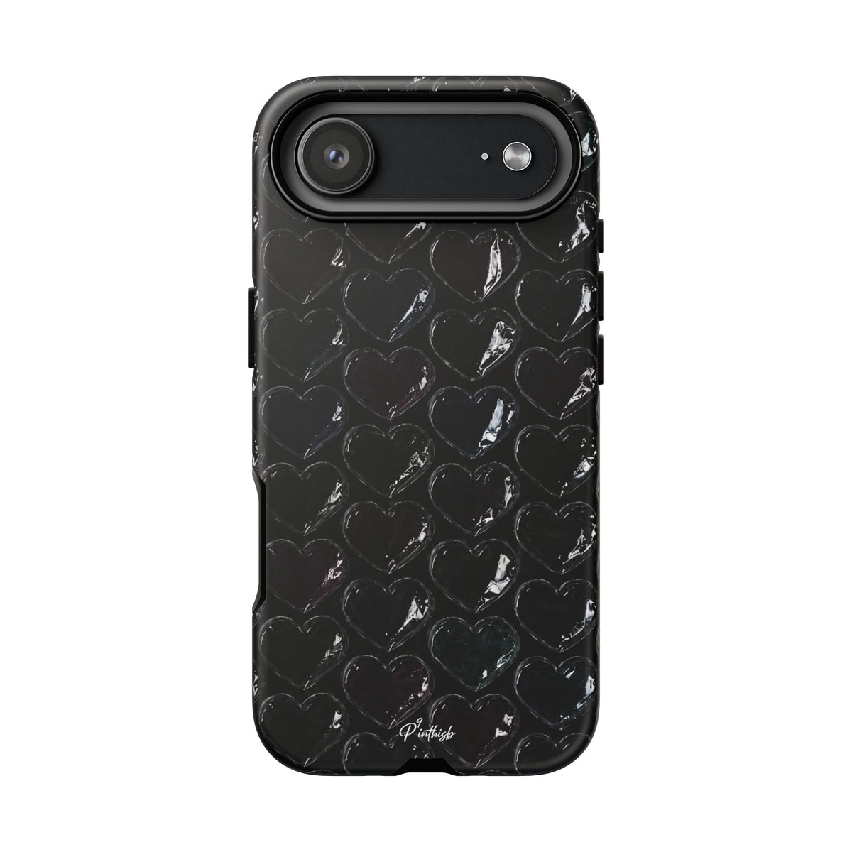 Black Pop Hearts Tough Case