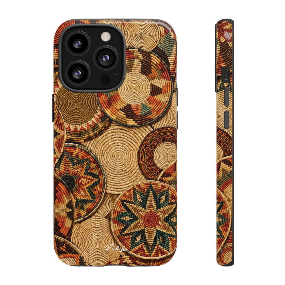 Bohemian Woven Basket Pattern Tough Case