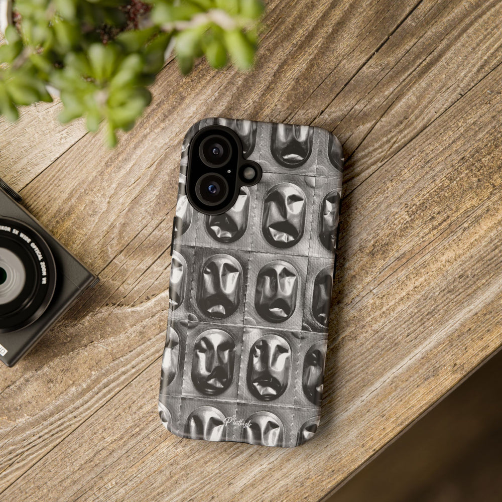 Metallic Mask Grid Tough Case