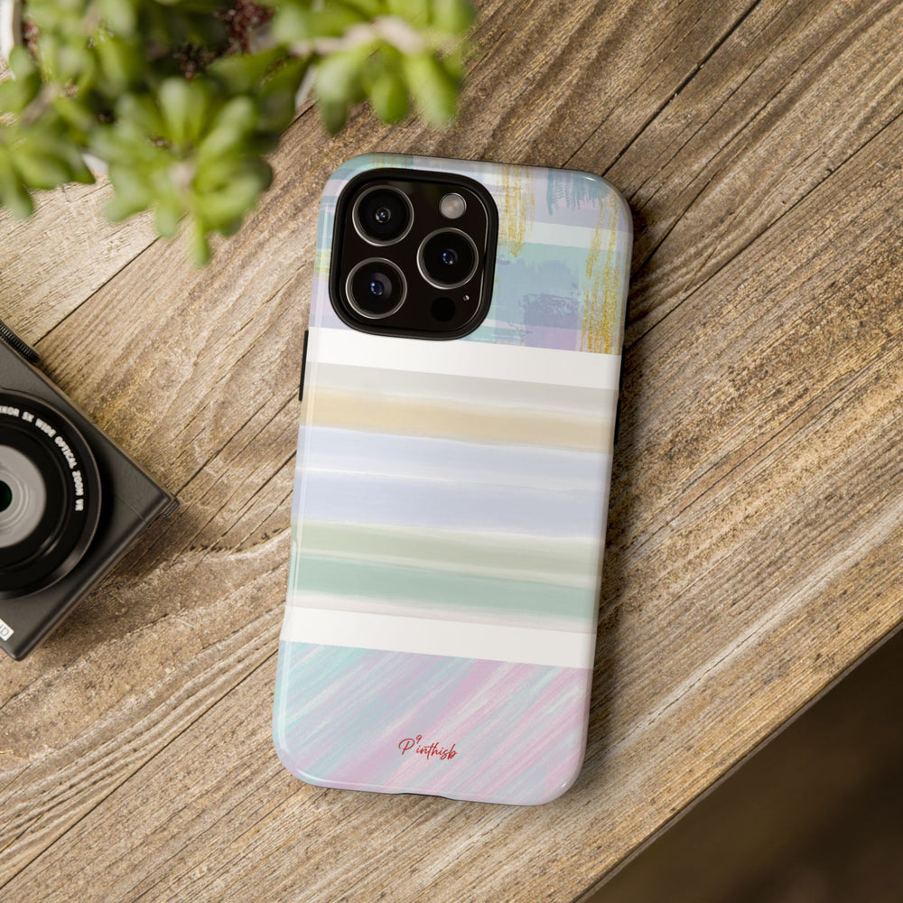 Pastel Stripe Tough Phone Case