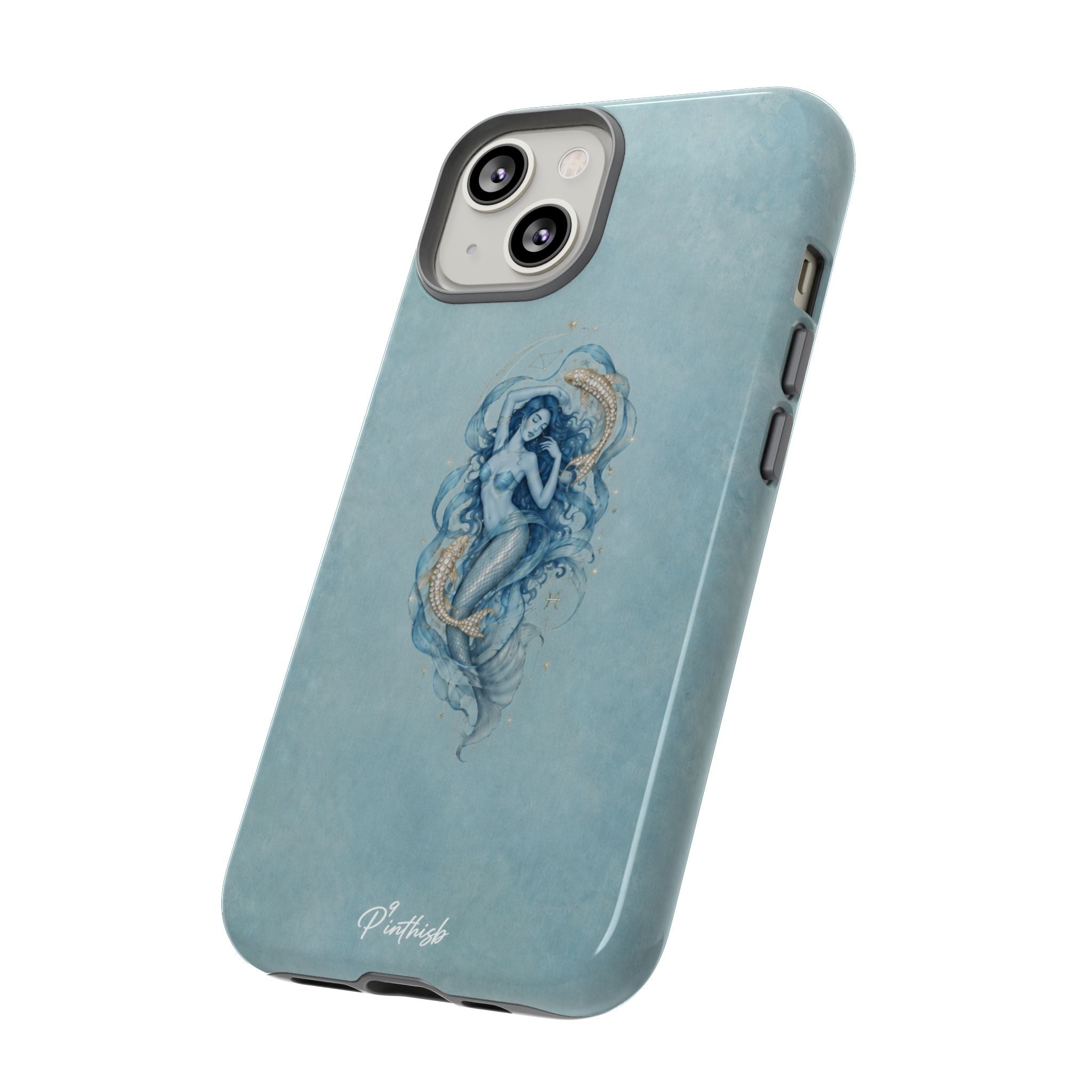 Pisces Zodiac Glitter Phone Case