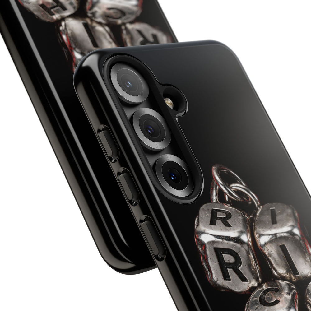 Metallic Dice 'RISK' Phone Case