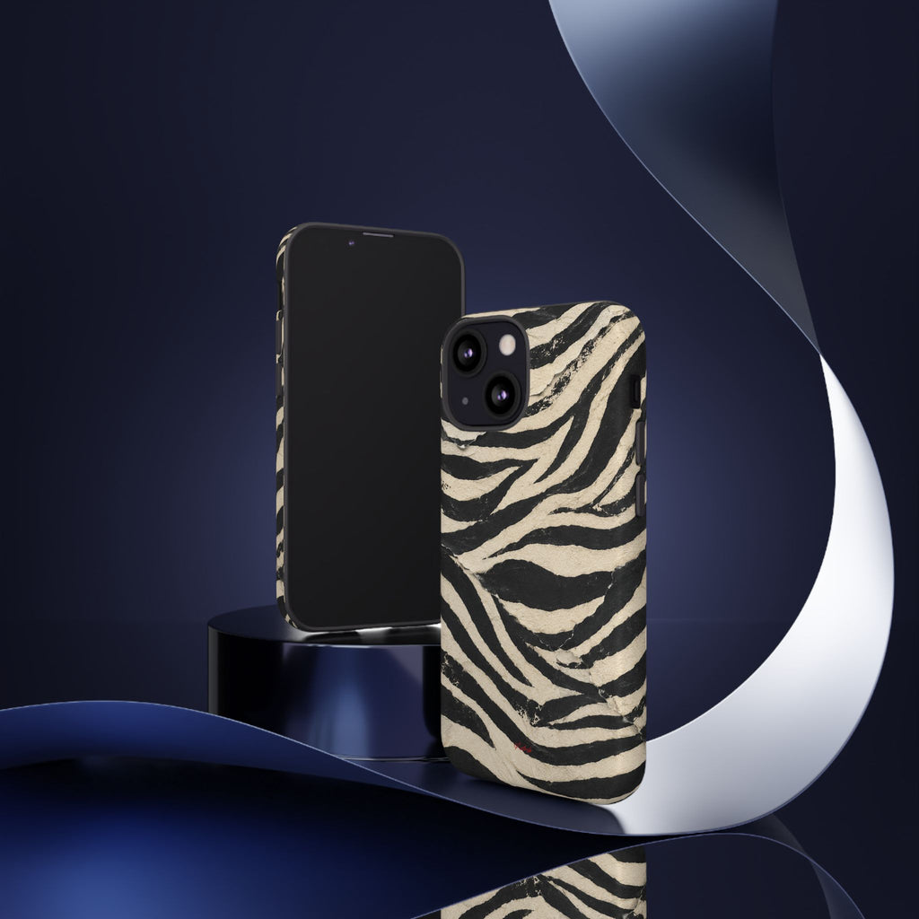 Wavy Peach & Mauve Tough Case