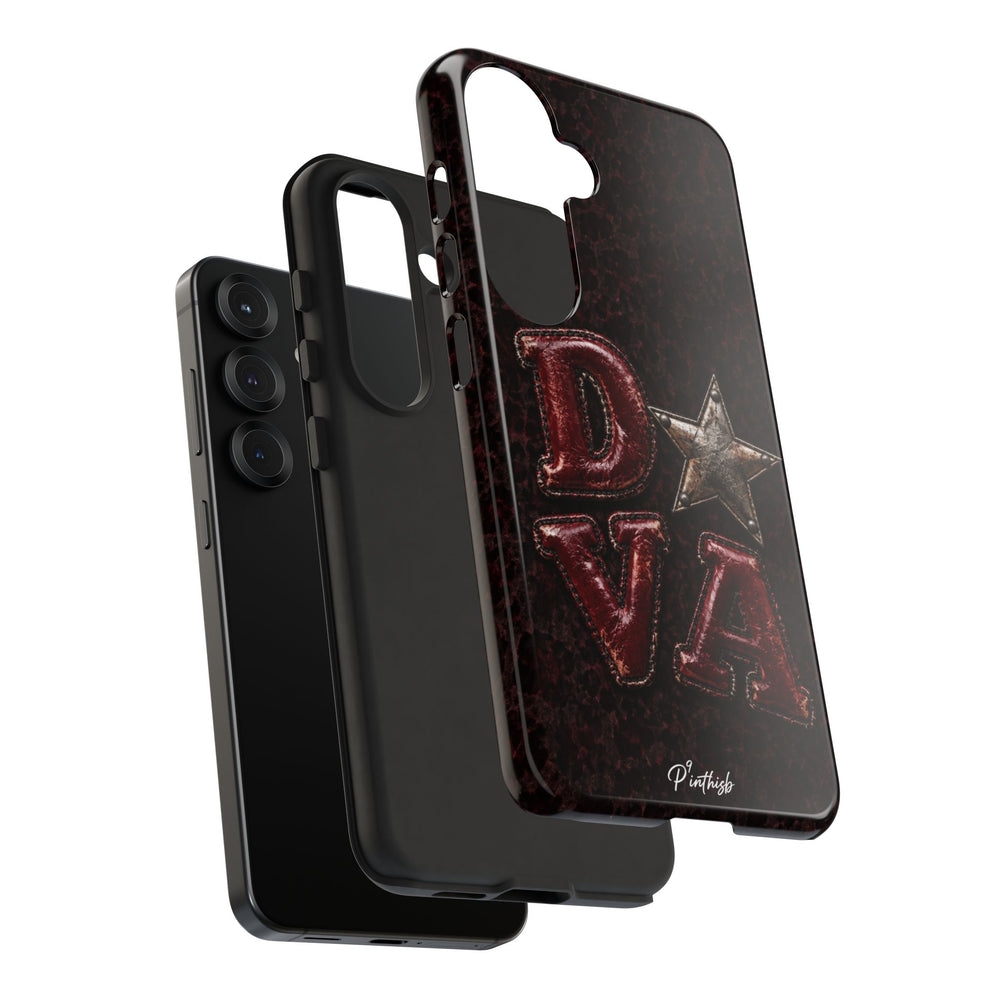 Geometric Blue Diamond Tough Phone Case