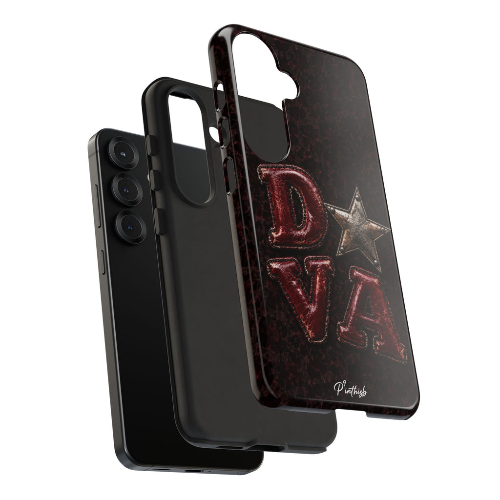 Geometric Blue Diamond Tough Phone Case