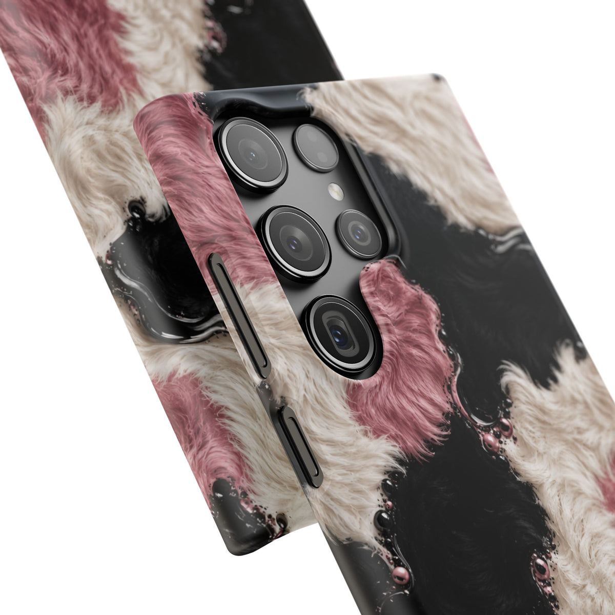 Cow Print Swirl Snap Case