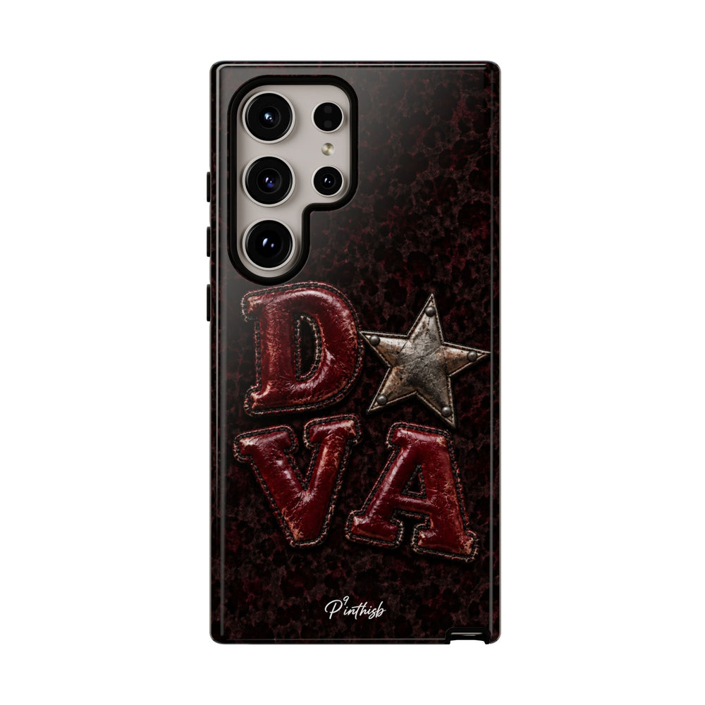 Geometric Blue Diamond Tough Phone Case