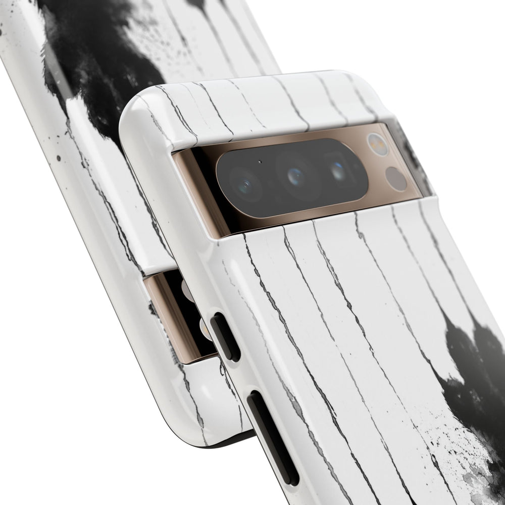 Black Ink Paw Print Tough Case