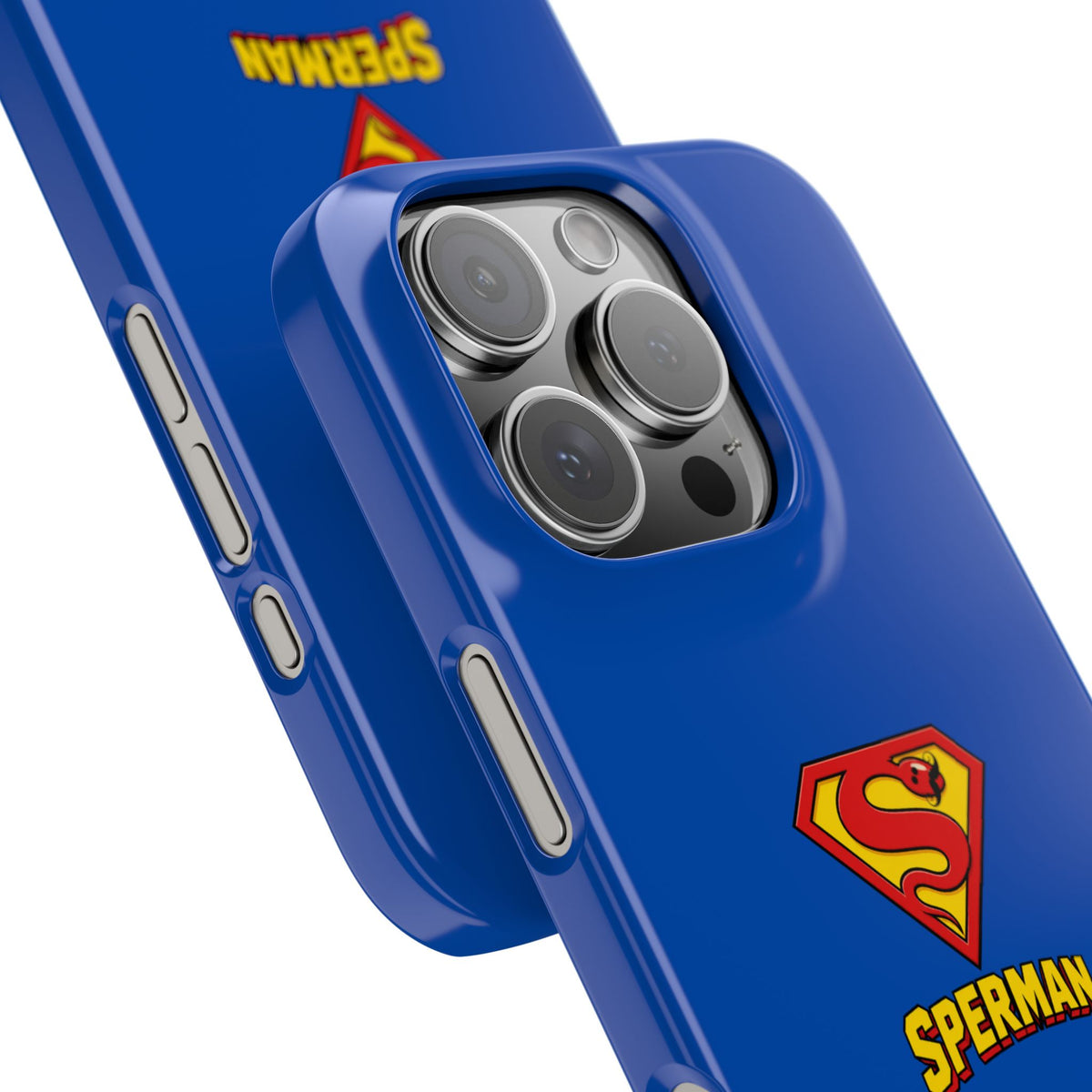 "SPERMAN" Parody Logo Snap Phone Case