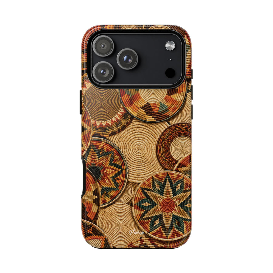 Bohemian Woven Basket Pattern Tough Case