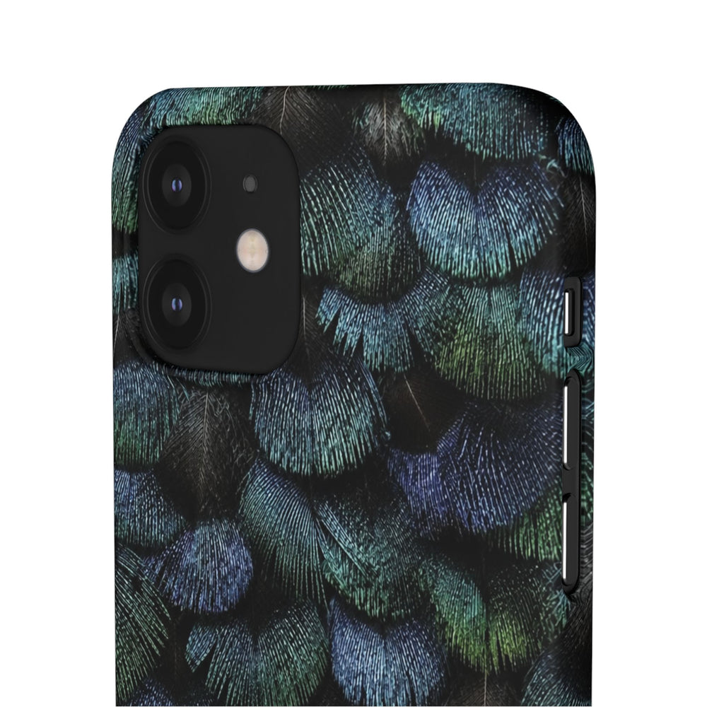 Iridescent Feather Snap Case