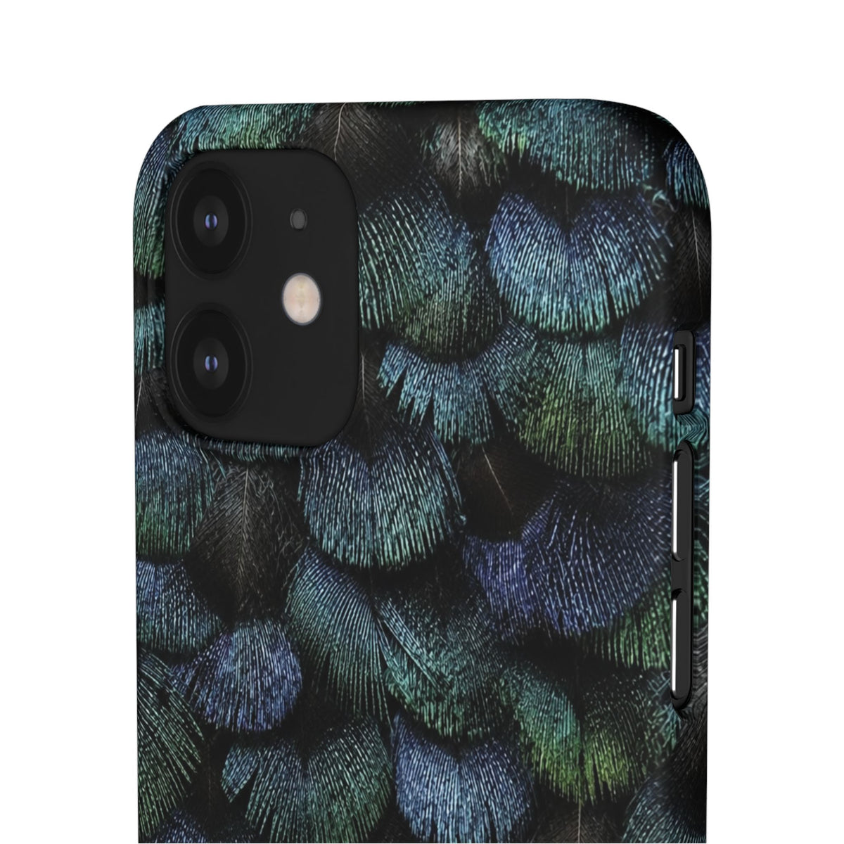 Iridescent Feather Snap Case
