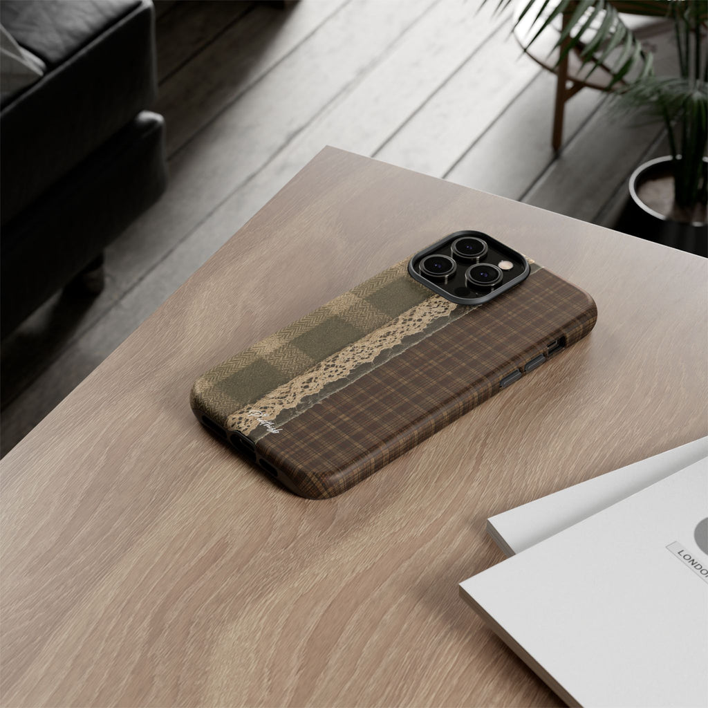Plaid Lace Tough Phone Case