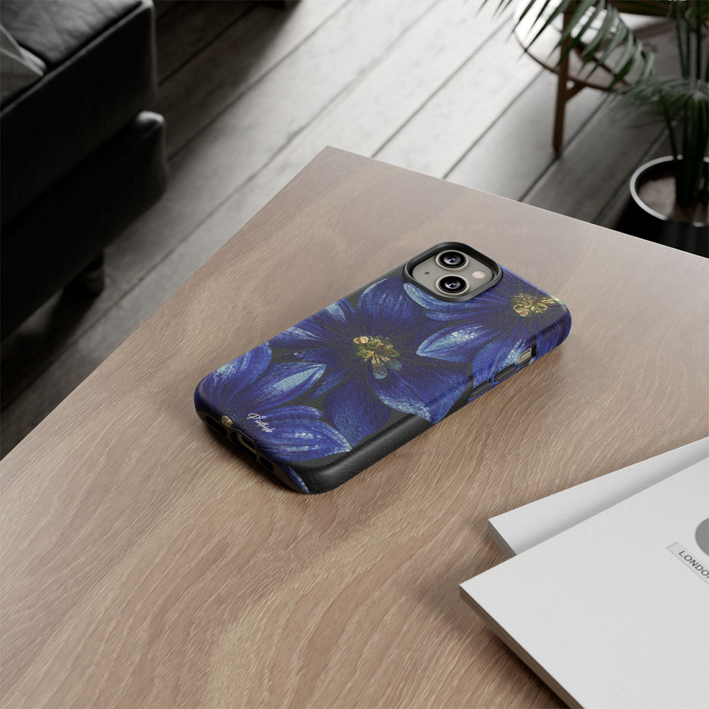 Blue Floral Tough Case
