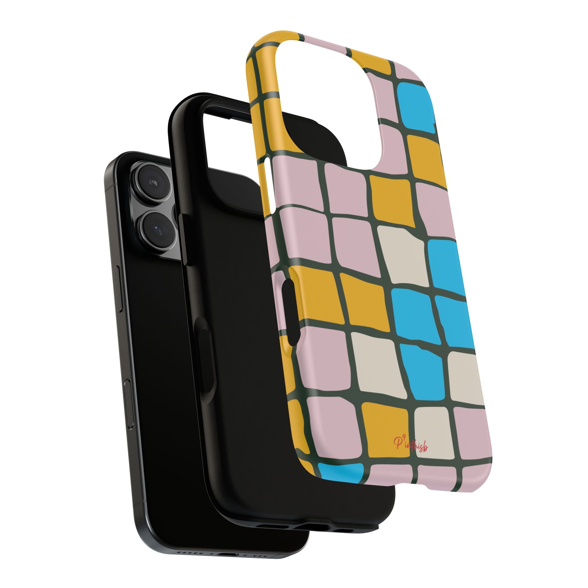 Color Grid Tough Phone Case