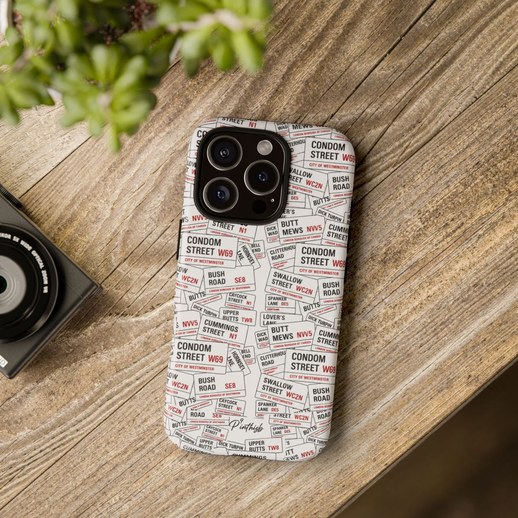 Cheeky London Street Signs Phone Case