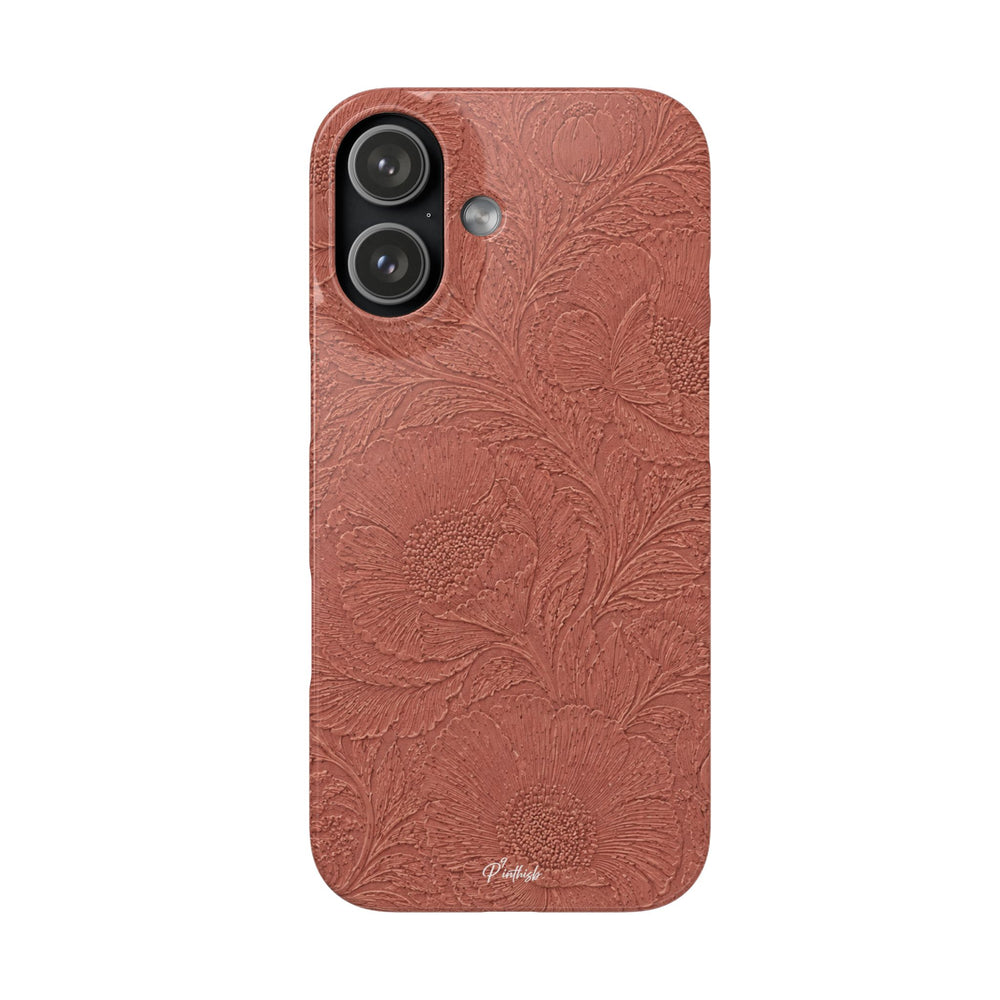 Embossed Floral Snap Case