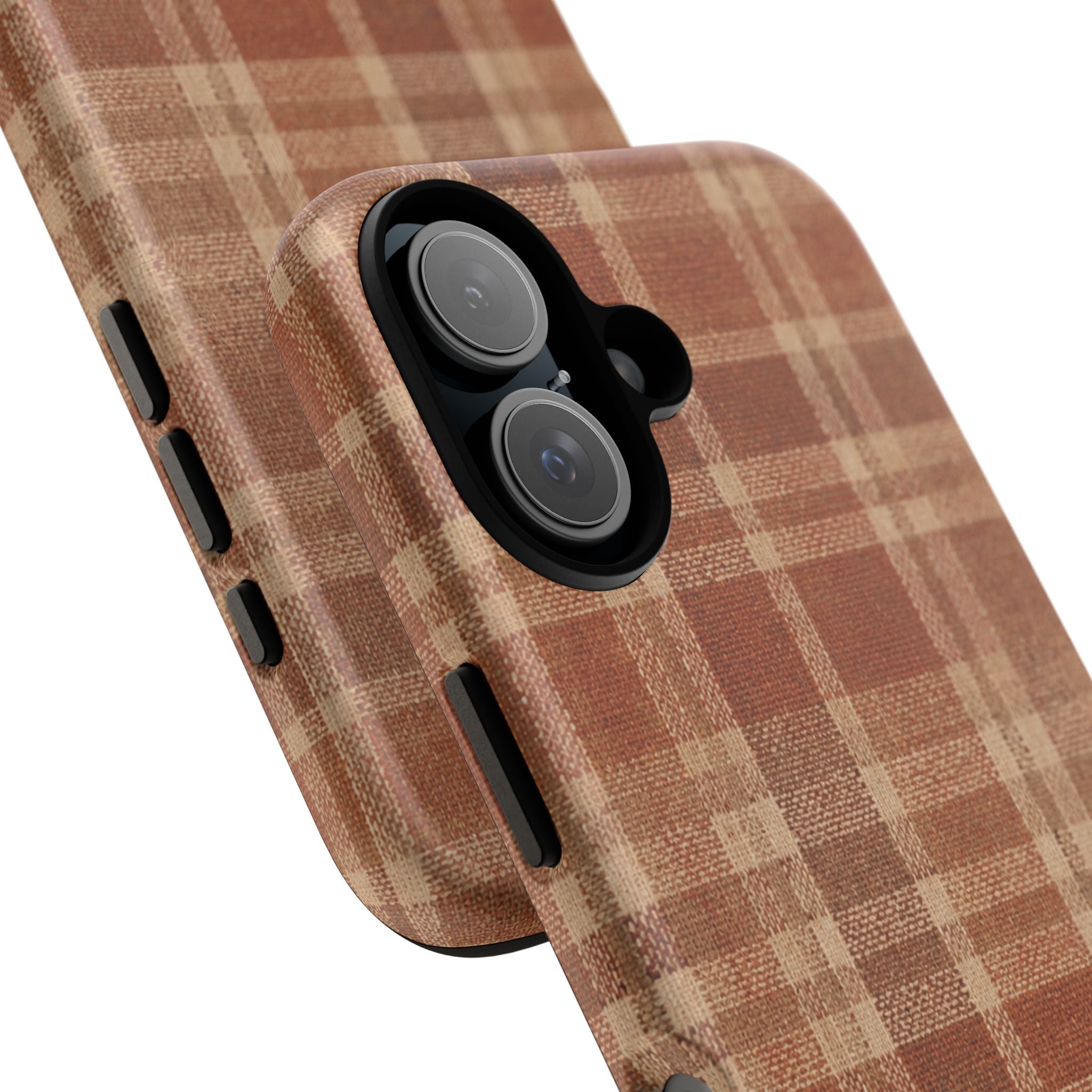 Rustic Brown Cozy Plaid Tough Case