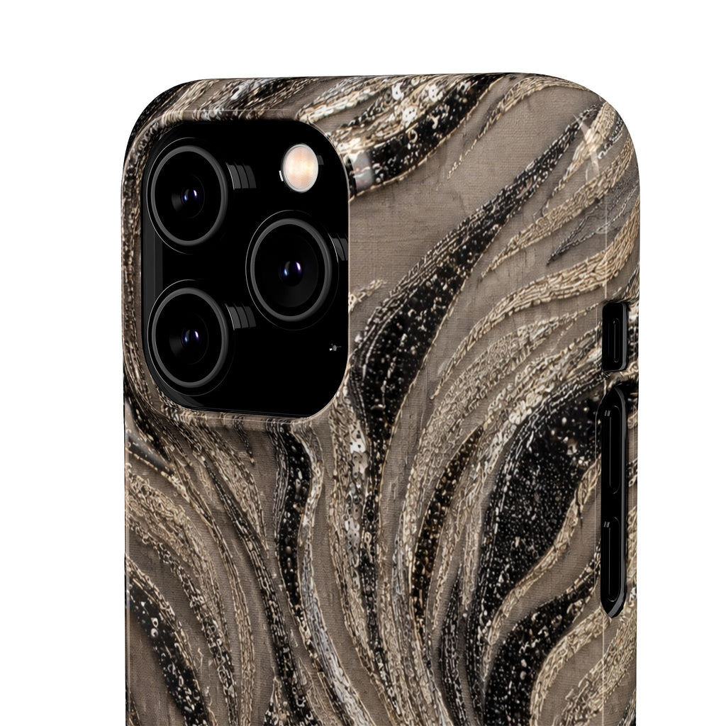 Neutral Swirl Protective Snap Case